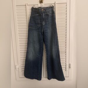 Pilcro Dark Wash Wide Leg Carpenter Jean size 29 regular